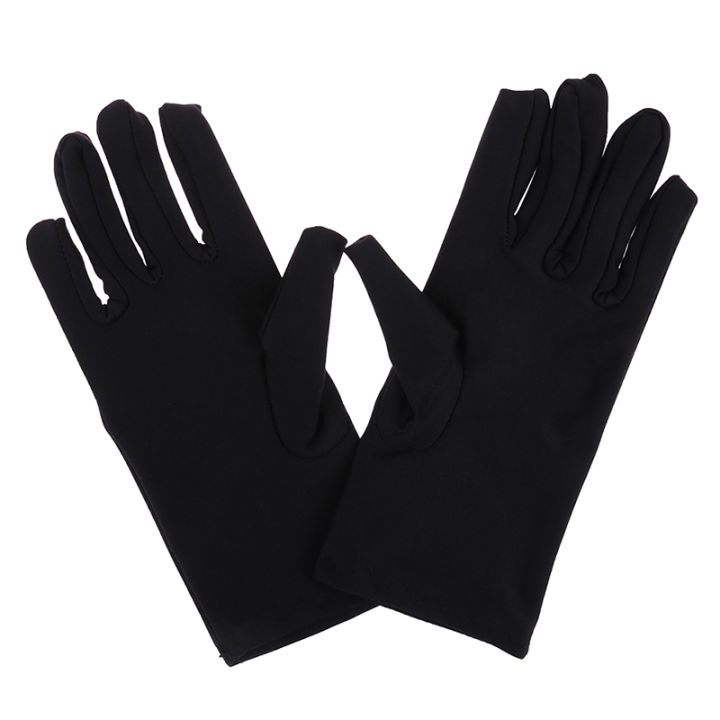 【Versatile】 1 pair Cotton gloves Khan cloth Solid gloves rituals play white gloves Demoo