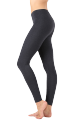 Women Basic Solid Color Cotton Full Length Leggings. 