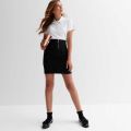 Black Ring Pull Tube Skirt For adult Girls To Ladies.