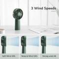 JISULIFE Fa20X Handheld Portable Hand Held Fan 4000mAh Battery Operated USB Small Fan with 3 Speeds for Outdoor Travel Commute Office Women Men. 