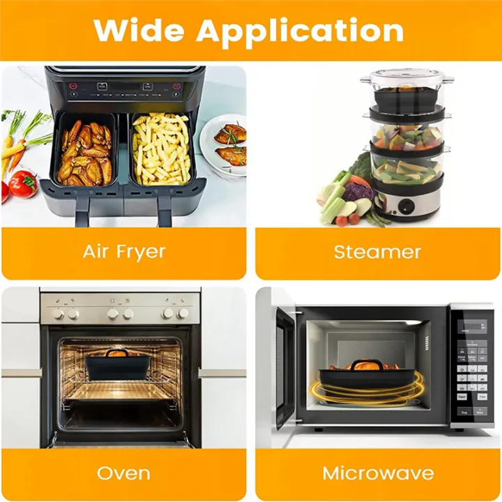 Silicone%20Air%20Fryer%20Liners%20for%20Ninja%20Dual%20Air%20Fryer%20AF400UK%20&%20Tower%20T17088,%20Foldable%20Silicone%20Air%20Fryer%20Basket%20Inserts%20-%20Image%203