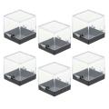 【The road to happiness Store】Transparent Acrylic Display Case Gems Statue Models 3x3x3.5cm.