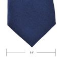 2 Pcs Casual Necktie Polyester Narrow Neck Tie Skinny Solid Dark Thin Necktie, Black & Blue. 