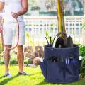 Large Picnic Basket Portable Market Basket Bag Leakproof Multi Pockets Toiletry Bag Foldable Picnic Hamper for Home Storage Outdoors Indoors.