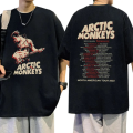 Arctic Monkeys Tour Graphic T Shirts Men's Hip Hop Retro Short Sleeve T-shirt Unisex 100% Cotton Oversized Tees Trend Streetwear. 