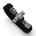 Thor's Hammer Mjolnir Bracelet Viking Scandinavian Norse Viking Bracelet Rune Charms Bead Jewelry Men Women Bangles Bracelets. 