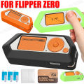 Black Silicone Case 3pcs Screen Film Cover Game Console Screen Protector For Flipper Zero Electronic Game Accessories Gift. 