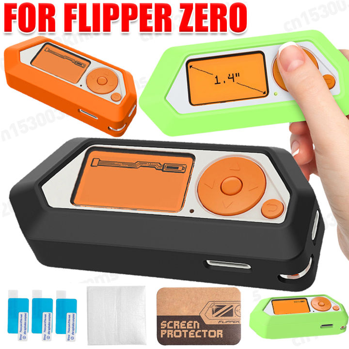 Black%20Silicone%20Case%203pcs%20Screen%20Film%20Cover%20Game%20Console%20Screen%20Protector%20For%20Flipper%20Zero%20Electronic%20Game%20Accessories%20Gift%20-%20Image%202