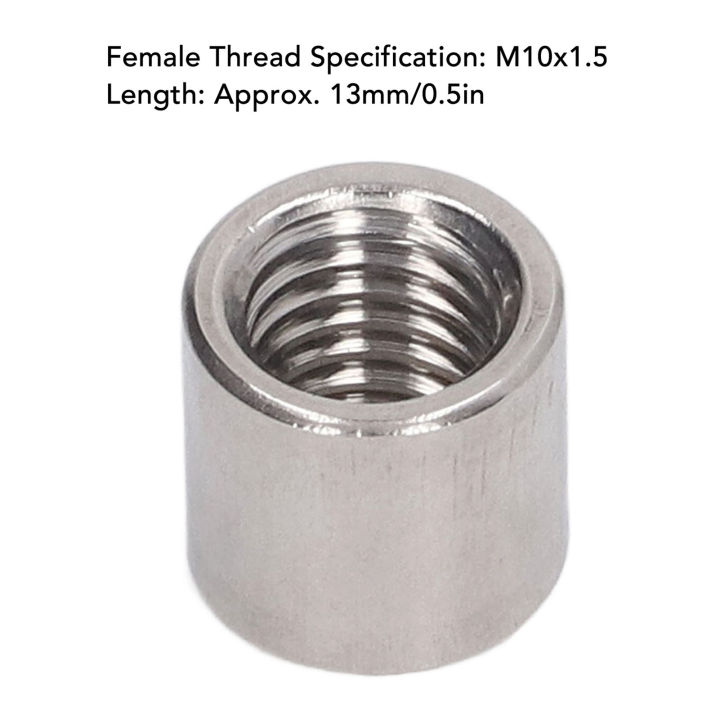 Threaded%20Sleeve%20Rod,%20M10x1.5%2010%20Pcs%20L13mm%20Round%20Connector%20Nut%20304%20Stainless%20Steel%20for%20Pipeline%20Maintenance%20-%20Image%207