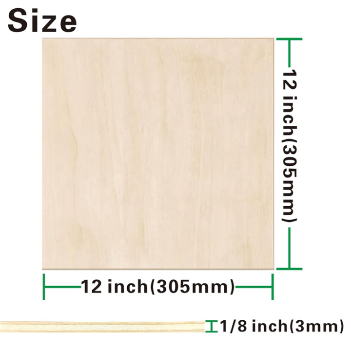 Basswood%20Sheets%2012%20Pack,12x12x1/8Inch%20Plywood%20Sheets,3mm%20Basswood%20for%20Laser%20Cutting,Laser%20Engraving%20Blanks,Drawing%20-%20Image%202