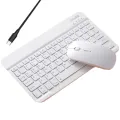 Mini Wireless Bluetooth Keyboard Phone Tablet PC Portable Bluetooth Keyboard Mouse Reusable Easy to Use Android A. 