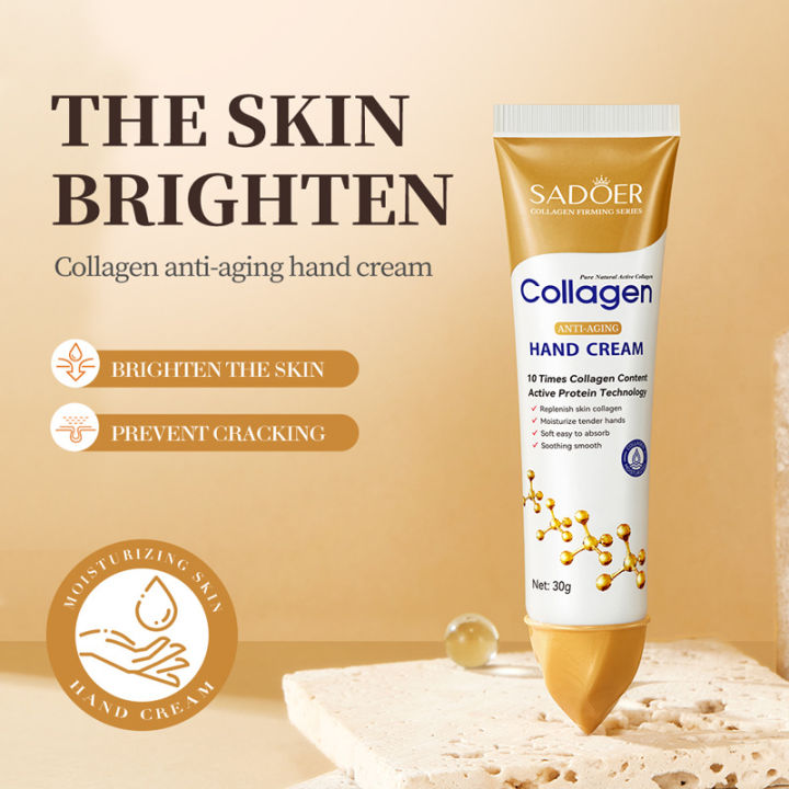 Collagen Anti-wrinkle Hand Cream Anti Crack Drying Repair Serum Fade Fine Lines Exfoliating Whiten Moisturizing Korean Skin Care