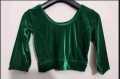 VELVET STRETCHY SHAREE BLOUSE 3/4 SLEEVE GOOD STITCHING FOR WOMEN. 