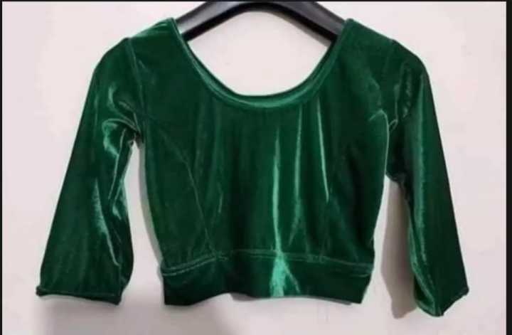 VELVET%20STRETCHY%20SHAREE%20BLOUSE%203/4%20SLEEVE%20GOOD%20STITCHING%20FOR%20WOMEN%20-%20Image%203