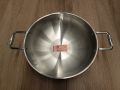 SKB 3 Layer Wok 20cm with Glass Lid, SuS304 Food Grade made by Stainless steel material. 
