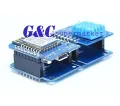 【happy one】Double Dual Shield for WeMos D1 Mini ESP8266 For Arduino Expansion Board. 