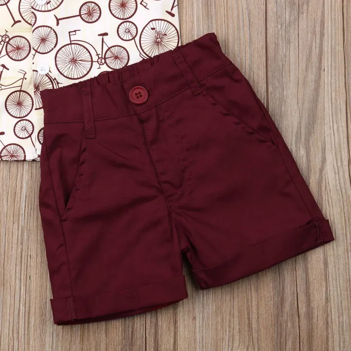 2PCS%20Summer%20Beach%20Wear%20Toddler%20Kids%20Baby%20Boy%20Gentleman%20Suit%20Bicycle%20Print%20Shirt%20Short%20Sleeve%20Tops%20Short%20Pants%20Outfits%20Set%20-%20Image%206