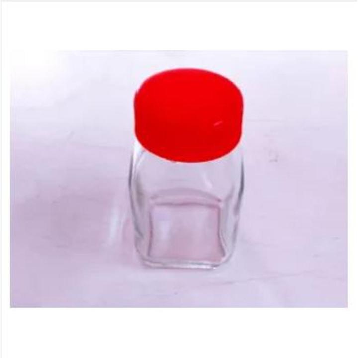 Glassware Food Jar , Food Container, Glass Jar (100 gm)- 2 Pieces (Multicolur)