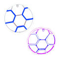 Qiunery Soccer Neon Sign For Bedroom, Battery/USB Powered LED Football Neon Lamp Sports Neon Sign For Home Bedroom Club Party Wall Hanging Decor.