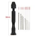 Rotary Tools Mini Micro Resin Mold Tools Aluminum Hand Drill Woodworking Drilling With Keyless Chuck Manual Hand Drill. 