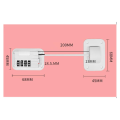 1 PCS Baby Cabinet Door Locks Refrigerator Locks High-Rise Anti-Falling Building Safety Code Locks ,B.