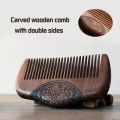 Pocket Wooden Comb Natural Black Gold Sandalwood Super Narrow Tooth Wood Combs No Static Lice Beard Comb Hair Styling. 
