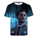 Game detroit become human 3D T Shirt Men Women detroit : become human connor RK800 Short Sleeve T-Shirt Male Tshirt Streetwear. 