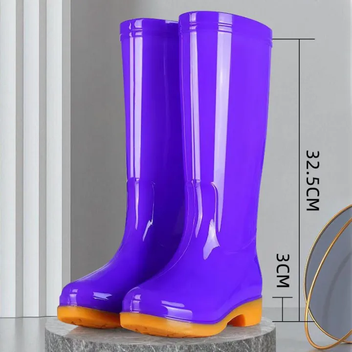 High%20Non-Slip%20Fleece-Lined%20Cotton-Padded%20Rain%20Boots%20Waterproof%20Rain%20Boots%20Barrel%20Rubber%20Shoes%20Shoe%20Cover%20Rubber%20Boots%20Women's%20Kitchen%20Warm%20Winter%20-%20Image%206
