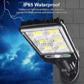 Auoyo Solar LED Street Light Outdoor Lights Solar Motion Sensor Flood Light IP65 Waterproof spotlight 3 Modes Solar Street Lights with Smart and Remote Control Wall Lights for Garden.