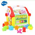 Hola Multifunctional Musical Toys Baby Fun House Electronic Geometric Blocks Sorting Learning Educational Toys Gift(null). 
