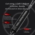 QKZ AK7 3.5mm Wired Headphones Musician HiFi Earphone Dual Drive Bass Stereo Headset Games Sports Earphones with Microphone. 