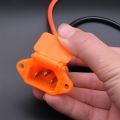 Outdoor Three Vertical for 48V Charging Socket with 12AWG Cable Scooter Bike Parts Battery Connector Plug. 
