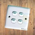MK Safety Mark Gang Switch (4 Switch). 