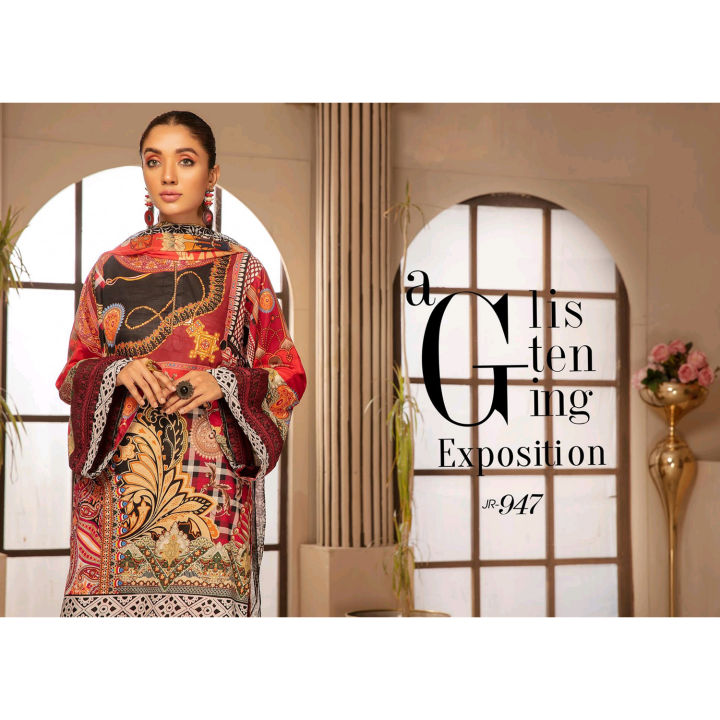 JOHRA%20by%20Satrangi%20Embroidered%20Digtil%20Printed%20Lawn%20with%20Chiffon%20Dupatta%20-%20Image%203