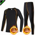 Children's Tights Sports Suit Training Wear Men's and Women's Sports Running Basketball Children's Fleece-Lined Fitness Quick-Drying Clothes. 