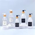 Plastic Pump Bottle Refillable 500ml Soap Dispenser Shampoo Bottle for Bathroom Kitchen Travel Hand Hygiene Storage. 