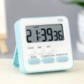 Portable Mini Digital Clock with Flashing Light Timer Cooking Kitchen Sport Study Game with Magnetic Countdown Alarm Clock. 