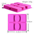 Individual Silicone Soap Mold for Soap Making 3D 6 Forms Oval Rectangle Soap Mould Handmade Craft Flowers Bathroom Kitchen Soap Mold Exquisite Product. 