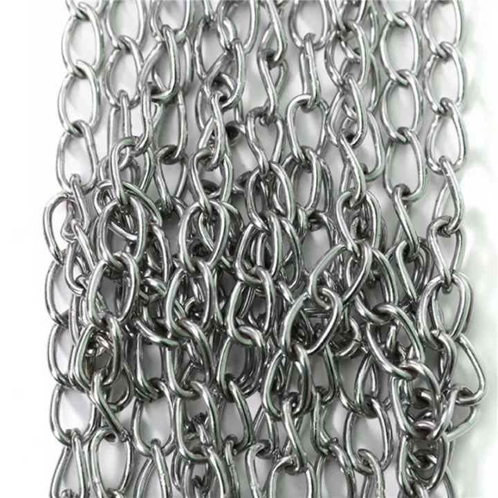 2X%20Sport%20Iron%20Chain%20Basketball%20Net%20Outdoor%2012%20Loops%20Standard%20Heavy%20Duty%20Basketball%20Goal%20Replacement%20Net,Silver%20-%20Image%203