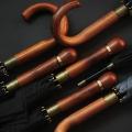 OLYCAT New Wooden Long Umbrella Men Business Vintage Big Golf Umbrellas Wind Resistant Simple Outdoor Travel Umbrella Rain Women House Foocus.