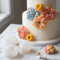 Baking Tool Realistic 3D Flower Silicone Mold Nonstick Flexible Mousse Cake Decorating DIY Candle Mold Cake Baking.