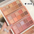 Make-up Sweet mint Ten Colors Eyeshadow Palette Pearlescent Matte Fine Glitter Student Party Daily Affordable Cement Terrestrial Pan. 