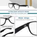 CRIXALIS Classic Oval Blue Light Glasses Women TR90 Transparent Reading Eyeglasses Frame Men UV400 Computer Glasses For Female. 