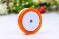 Auto On/Off Mini Wall LED Night Light Round Shape Smart LED Dim light with Light Sensor Bulb Plug & Play for Bedroom, Bathroom Hallway Pathway Toilet Energy-Saving Night Light Nightlight (US plug). 