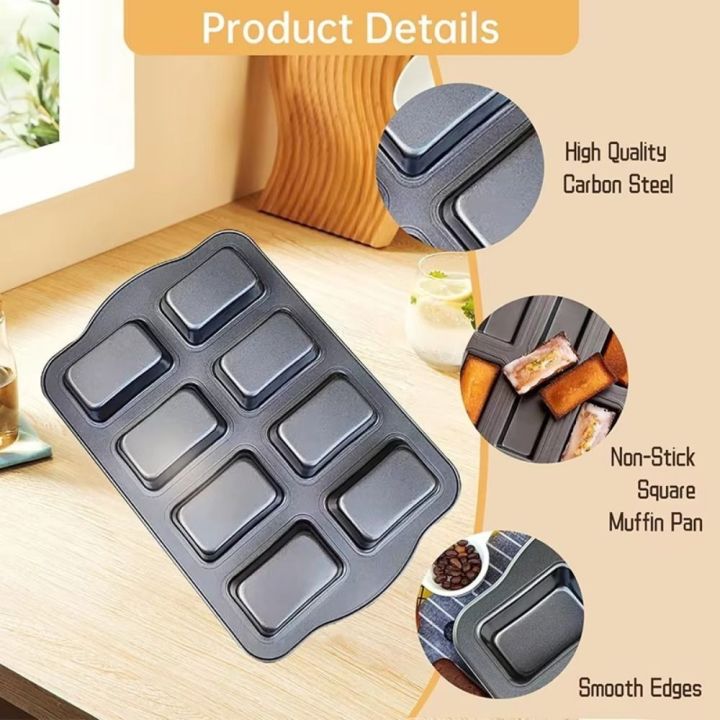 Durable%208-Cavity%20Mini%20Loaf%20Brownie%20Pans%20Non-Stick%20Large%20Capacity%20Mini%20Bread%20Baking%20Mold%20DIY%20Rectangular%20Carbon%20Steel%20Cake%20Mold%20Kitchen%20Use%20-%20Image%204