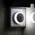 Smart Auto On/Off Sensor Nightlight Round EU Plug in Wall Night Lamp Bathroom Home Kitchen Hallway Staireway Bedroom Nightlight.