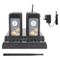 20 Channels Restaurant Pager Waiter Calling System Wireless Paging Queue System(UK Plug).