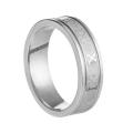 European and American cross-border titanium steel 6mm roman numeral ring fashion men's tide ring corroded stainless steel ring women.