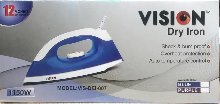 Vision%20Dry%20Iron%20Model%20Vis-Dei-007%20Non-Sticky%20Coating%20Sole%20Plate%201150Watt%20-%20Iron%20Machine%20-%20Image%205