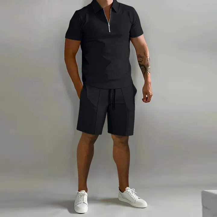 2023%20Men's%20summer%20solid%20color%20sports%20Polo%20shirt%20set%20casual%20street%20wear%20Breathable%20top%20+%20shorts%20Home%20office%202-piece%20suit%20S-3XL%20-%20Image%202
